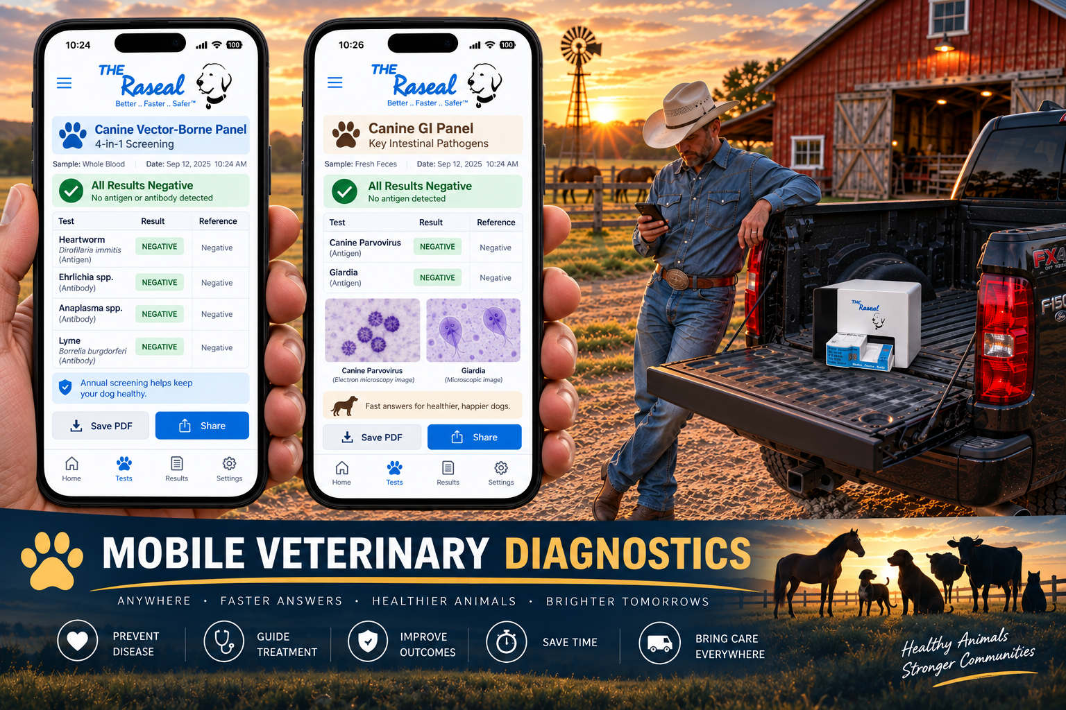 Mobile vet diagnostics - Elisa & pathogens